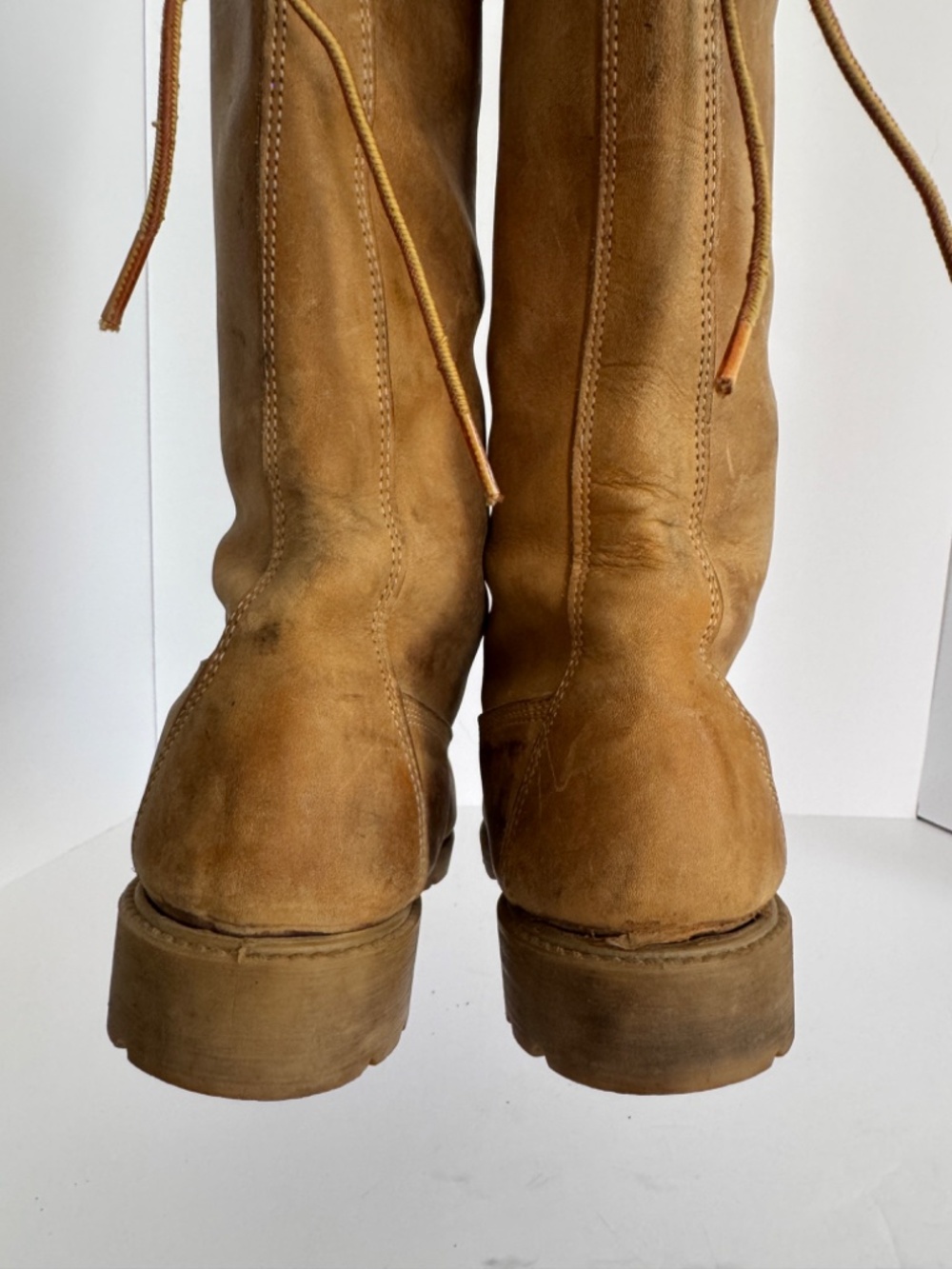 Rare Vintage 1990’s Timberland Knee High Leather Boots size 8 - Picture 11 of 15